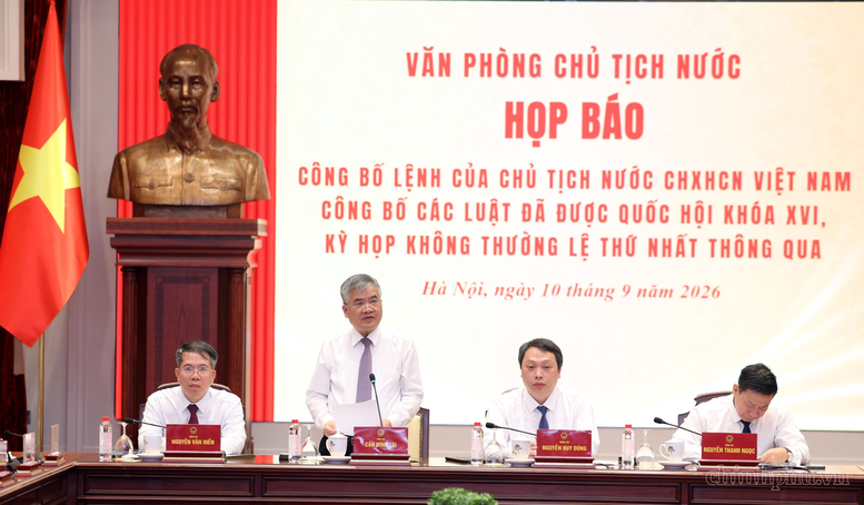 Họp báo công bố Lệnh của Chủ tịch nước về 15 luật: Nhiều thủ tục được cắt giảm- Ảnh 2.
