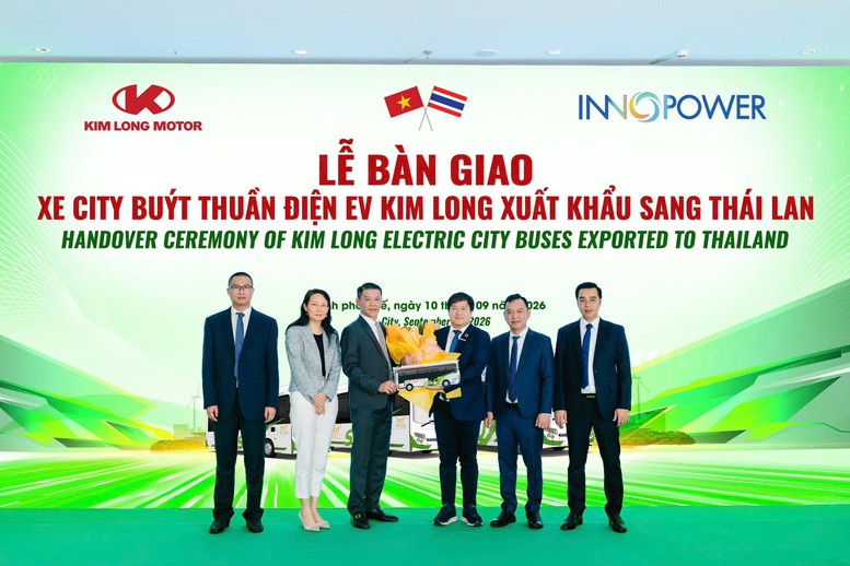 Xuất khẩu lô xe city buýt thuần điện EV KIM LONG sang Thái Lan- Ảnh 1.