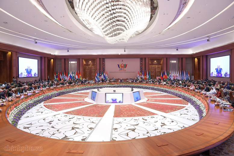 Thủ tướng Lê Minh Hưng dự Phiên thảo luận Hội nghị thượng đỉnh BRICS lần thứ 18- Ảnh 3.