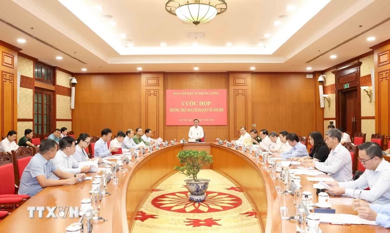 Thường trực Ban Bí thư chủ trì cuộc họp Thường trực Ban Chỉ đạo 35 Trung ương- Ảnh 2.