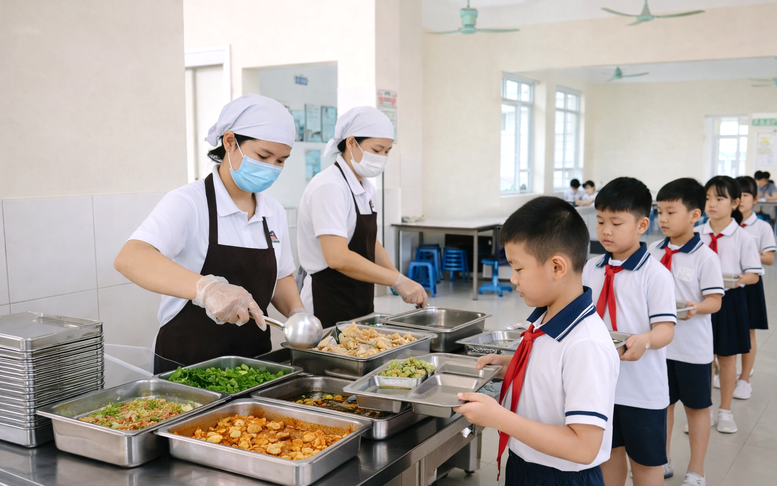 Tăng cường an toàn thực phẩm, bữa ăn bán trú trong trường học