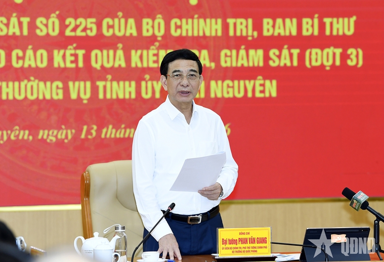 Thông qua dự thảo báo cáo kết quả kiểm tra, giám sát đối với Ban Thường vụ Tỉnh ủy Thái Nguyên và Lai Châu- Ảnh 1.