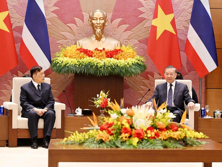 Tổng Bí thư, Chủ tịch nước Tô Lâm hội đàm với Nhà Vua Thái Lan- Ảnh 2.