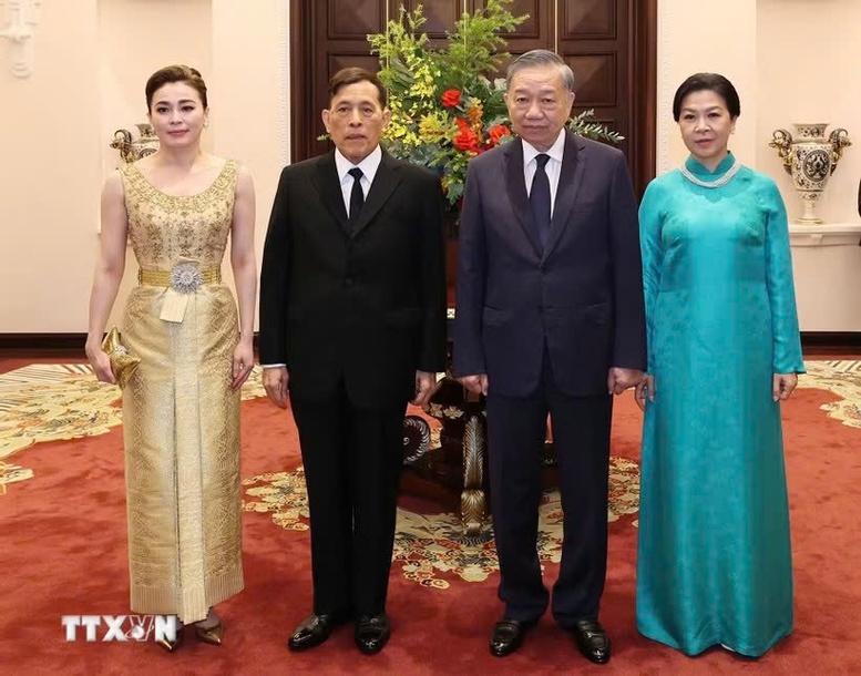 Tổng Bí thư, Chủ tịch nước Tô Lâm chủ trì chiêu đãi Nhà Vua Vương quốc Thái Lan và Hoàng hậu- Ảnh 1.