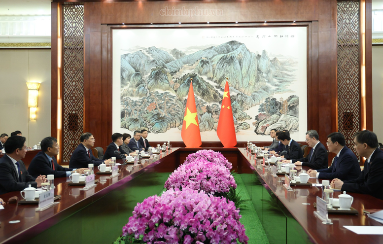 Phó Thủ tướng Thường trực Chính phủ Phạm Gia Túc hội đàm với Phó Thủ tướng Thường trực Quốc vụ viện Trung Quốc Đinh Tiết Tường- Ảnh 4.