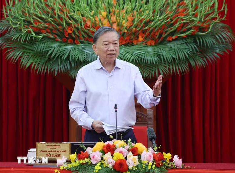 Tổng Bí thư, Chủ tịch nước Tô Lâm: Trí tuệ tích lũy trong lịch sử phải trở thành năng lực dẫn dắt sự phát triển đất nước- Ảnh 1.