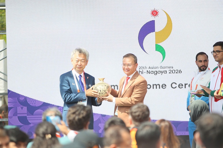 Lễ chào đón và thượng cờ Đoàn Thể thao Việt Nam tại ASIAD 20- Ảnh 3.