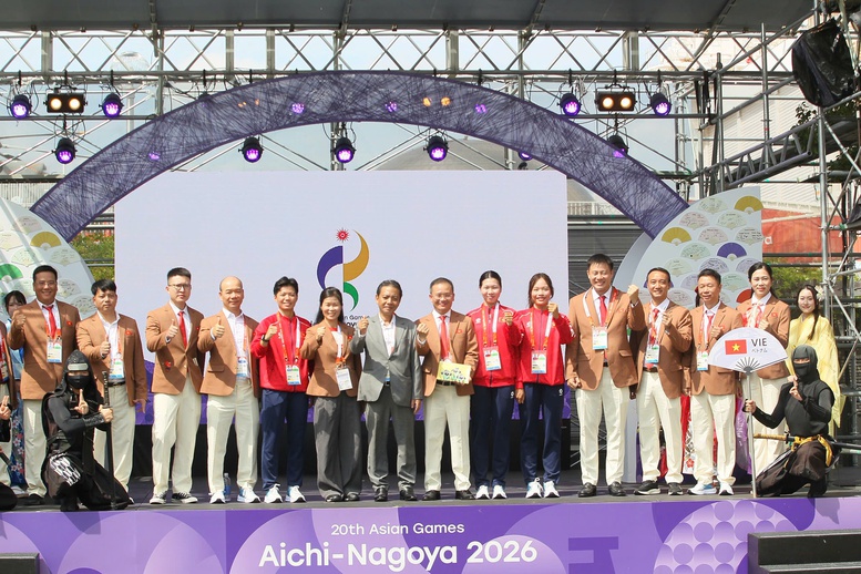 Lễ chào đón và thượng cờ Đoàn Thể thao Việt Nam tại ASIAD 20- Ảnh 2.