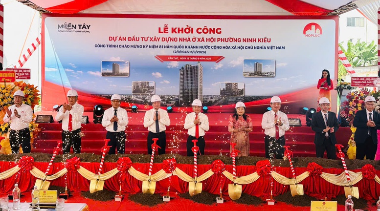 Cần Thơ khởi công 308 căn nhà ở xã hội, bệnh viện mở rộng lên 1.000 giường- Ảnh 1.