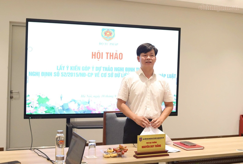Hoàn thiện quy định về Cơ sở dữ liệu quốc gia về pháp luật- Ảnh 1.