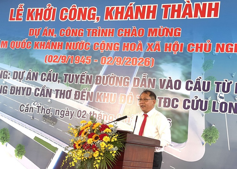 Cần Thơ khởi công, khánh thành loạt công trình, dự án chào mừng Quốc khánh 2/9- Ảnh 3.