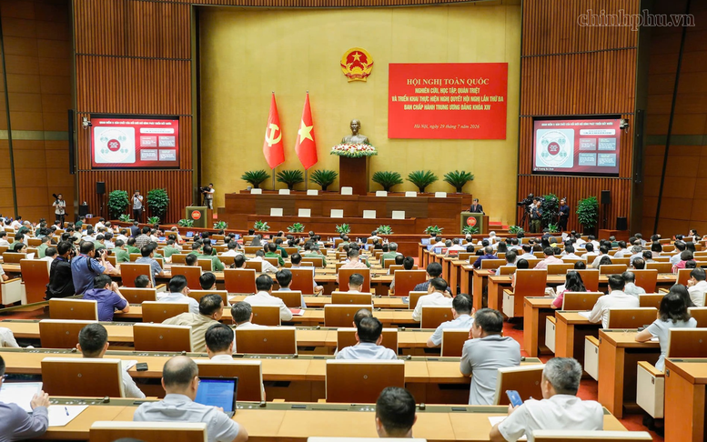 TRỰC TIẾP: Hội nghị toàn quốc quán triệt và triển khai thực hiện một số Nghị quyết, Chỉ thị của Bộ Chính trị