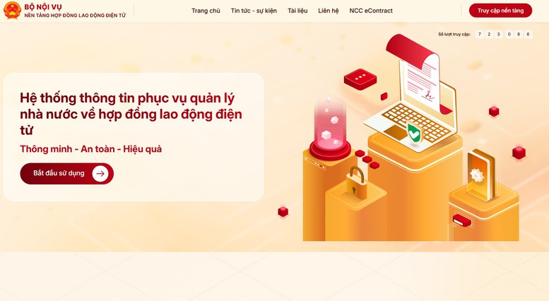 Bộ Nội vụ hướng dẫn triển khai quy định mới về hợp đồng lao động điện tử- Ảnh 1.