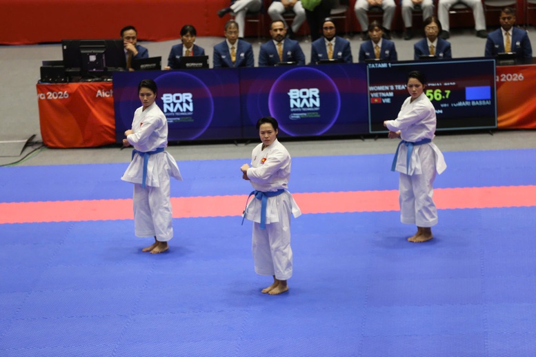ASIAD 20: Karate mang huy chương vàng đầu tiên về cho Thể thao Việt Nam - Ảnh 1.