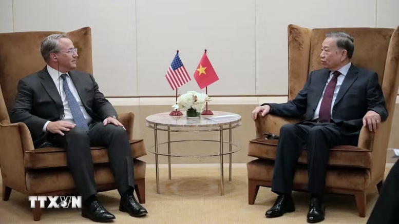 Tổng Bí thư, Chủ tịch nước Tô Lâm tiếp đại diện một số tập đoàn kinh tế tại Hoa Kỳ- Ảnh 1.
