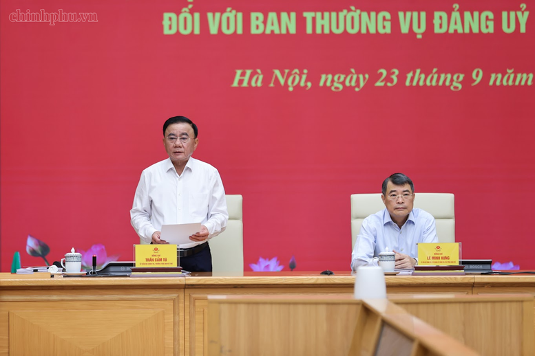 Thông qua dự thảo báo cáo kết quả kiểm tra, giám sát (đợt 3) đối với Ban Thường vụ Đảng ủy Chính phủ- Ảnh 4.