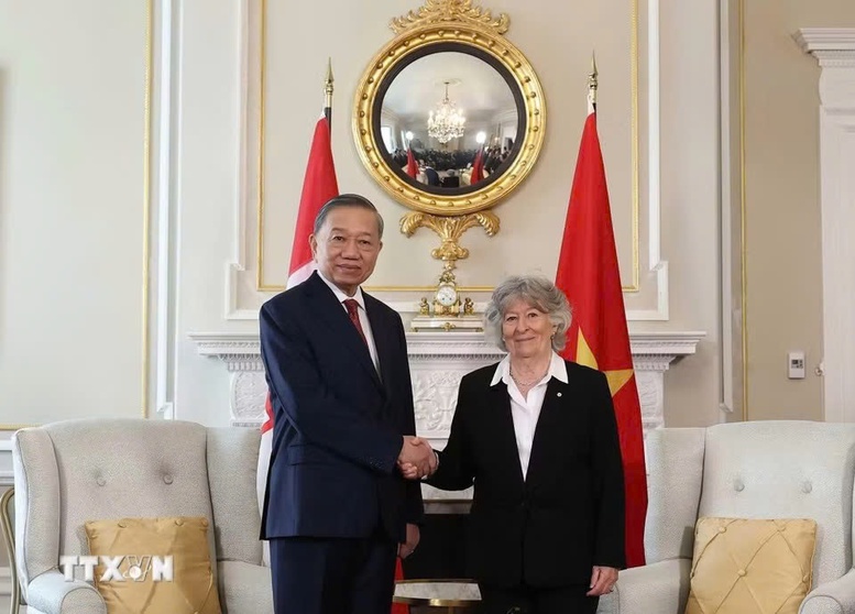 Tổng Bí thư, Chủ tịch nước Tô Lâm hội kiến với Toàn quyền Canada Louise Arbour- Ảnh 1.