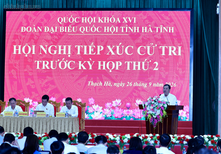Phó Thủ tướng Thường trực Phạm Gia Túc tiếp xúc cử tri Hà Tĩnh trước Kỳ họp thứ 2, Quốc hội khóa XVI- Ảnh 2.