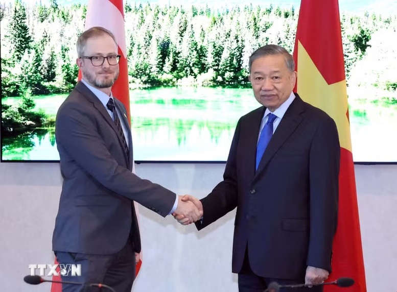 Tổng Bí thư, Chủ tịch nước Tô Lâm tiếp lãnh đạo Đảng Cộng sản Canada- Ảnh 1.
