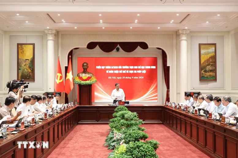 Tổng Bí thư, Chủ tịch nước Tô Lâm: Sớm khắc phục căn bản tình trạng thực thi pháp luật được xem là khâu yếu- Ảnh 3.