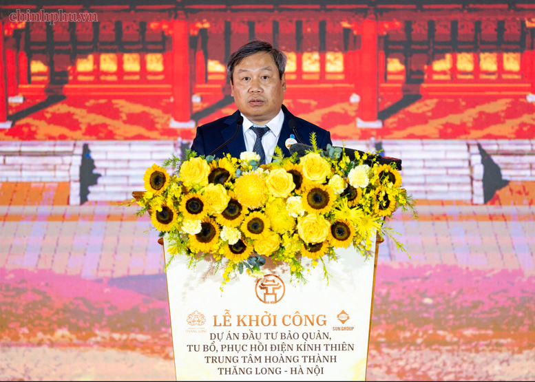 Tổng Bí thư, Chủ tịch nước Tô Lâm dự Lễ khởi công Dự án đầu tư bảo quản, tu bổ, phục hồi Điện Kính Thiên- Ảnh 4.