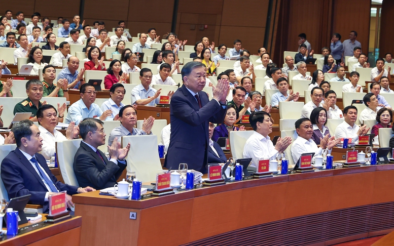Các đồng chí lãnh đạo Đảng, Nhà nước dự Hội nghị quán triệt, triển khai thực hiện một số nghị quyết, chỉ thị của Bộ Chính trị