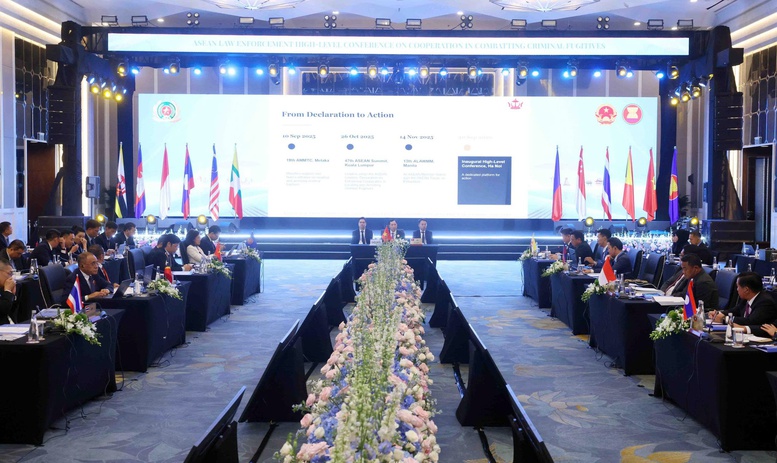 Thông qua Tuyên bố chung về tăng cường hợp tác khu vực ASEAN về đấu tranh với tội phạm truy nã- Ảnh 2.