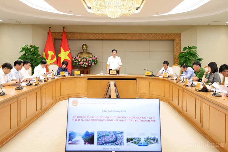 Phục hồi sông Bắc Hưng Hải, Nhuệ - Đáy, Ngũ Huyện Khê theo lộ trình, bảo đảm hiệu quả đầu tư- Ảnh 1.