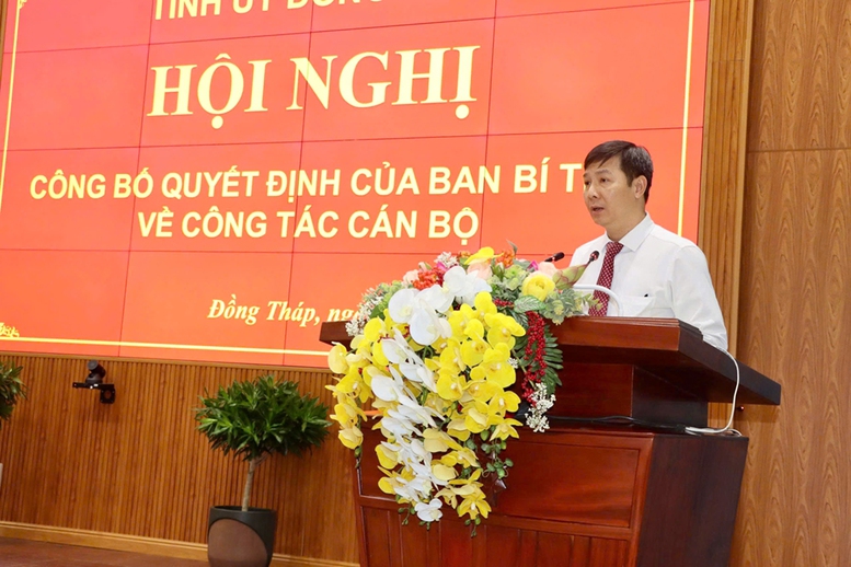 Đồng chí Nguyễn Thanh Nhàn giữ chức Phó Bí thư Tỉnh ủy Đồng Tháp- Ảnh 2.