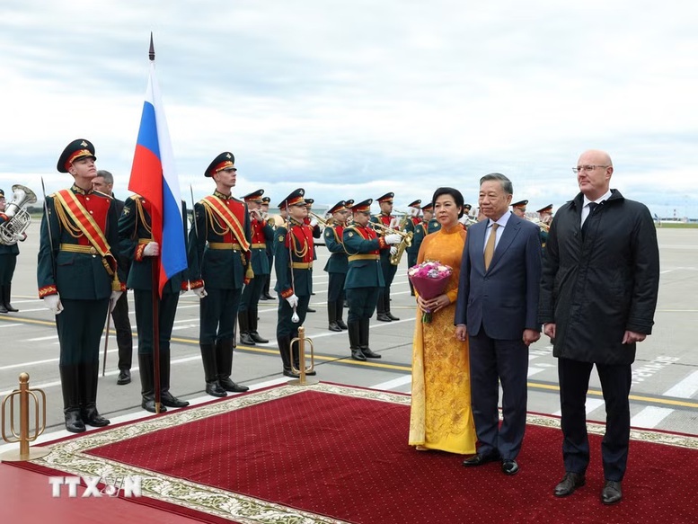Tổng Bí thư, Chủ tịch nước Tô Lâm cùng Phu nhân bắt đầu thăm cấp Nhà nước Liên bang Nga- Ảnh 3.