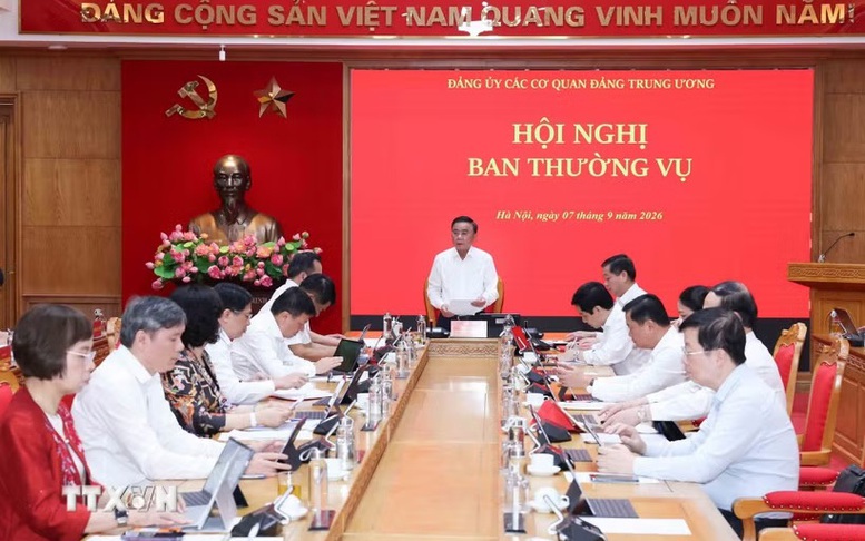 Thường trực Ban Bí thư chủ trì Hội nghị Ban Thường vụ Đảng ủy các cơ quan Đảng Trung ương