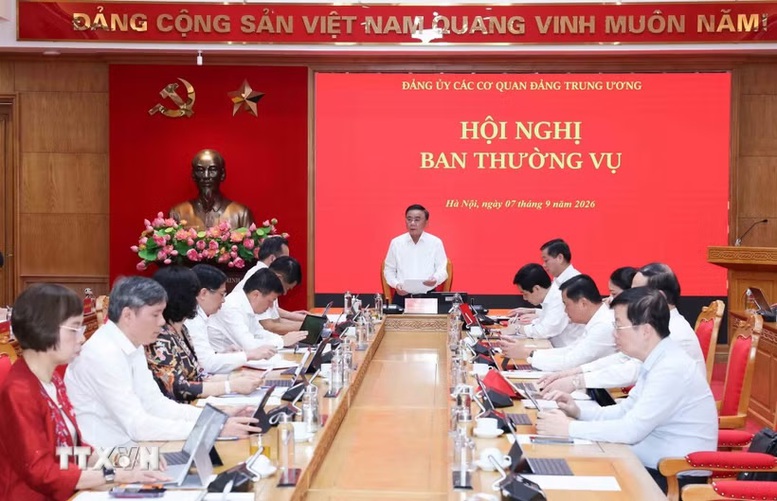 Thường trực Ban Bí thư chủ trì Hội nghị Ban Thường vụ Đảng ủy các cơ quan Đảng Trung ương- Ảnh 2.