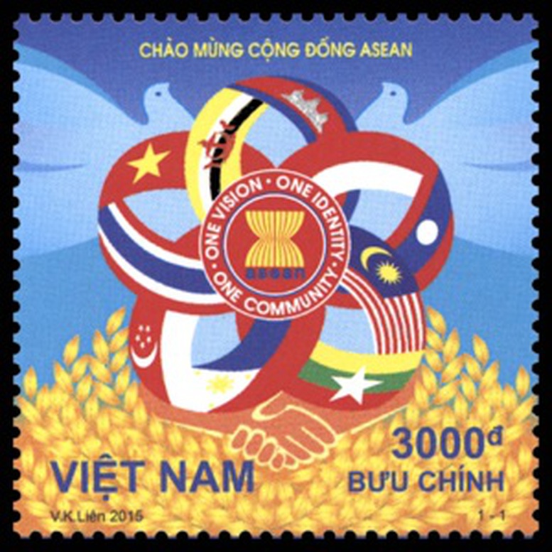 Phát hành bộ tem “Chào mừng Cộng đồng ASEAN”