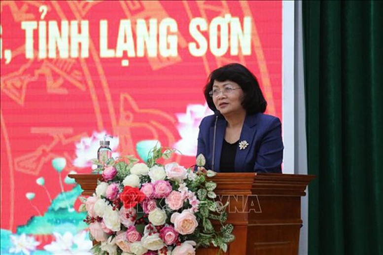 Phó Chủ tịch nước thăm, làm việc tại huyện Chi Lăng (Lạng Sơn)