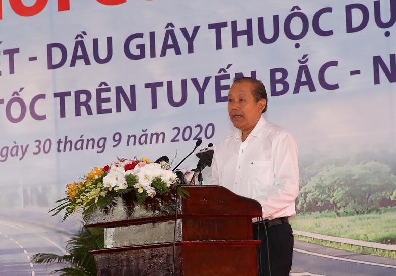 Phó Thủ tướng Thường trực phát lệnh khởi công đoạn cao tốc Phan Thiết-Dầu Giây