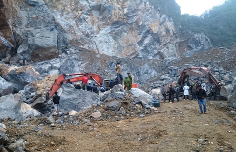 Đã tìm thấy toàn bộ nạn nhân trong vụ sập mỏ đá ở Thanh Hóa
