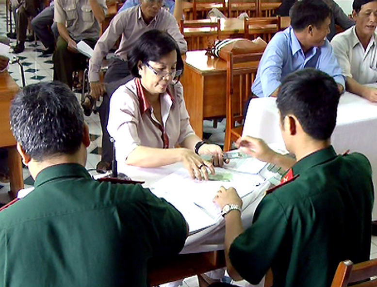 Quân nhân làm nhiệm vụ quốc tế được hưởng trợ cấp 1 lần
