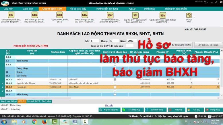 Thủ tục báo giảm BHXH khi người lao động nghỉ việc