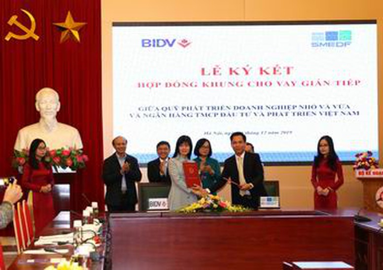 BIDV triển khai cho vay gián tiếp nguồn quỹ phát triển DNNVV Việt Nam