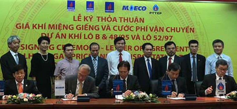 Ký thỏa thuận thuộc chuỗi Dự án khí Lô B - Ô Môn