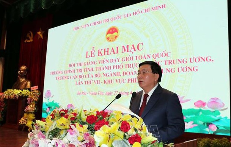 Khai mạc Hội thi giảng viên dạy giỏi toàn quốc các trường chính trị 