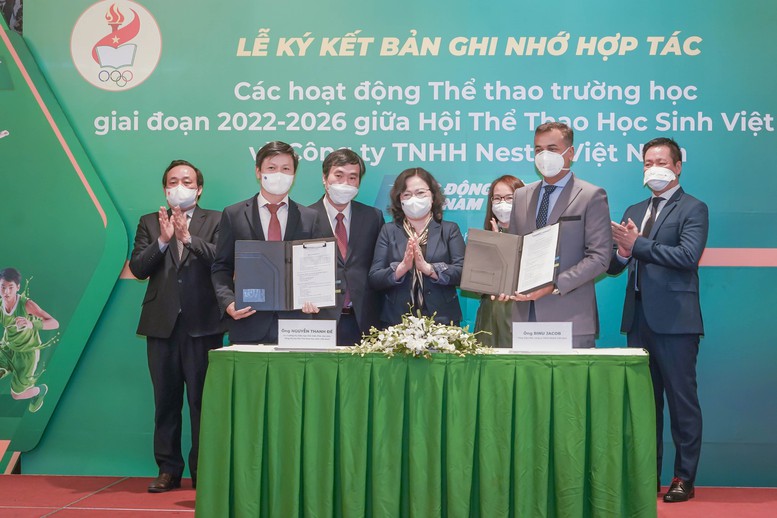 Hợp tác thúc đẩy thể thao trường học giai đoạn 2022 - 2026