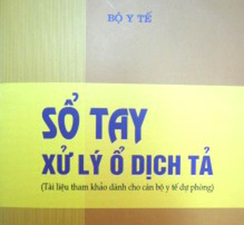 Cẩm nang hỗ trợ phòng chống bệnh  tả