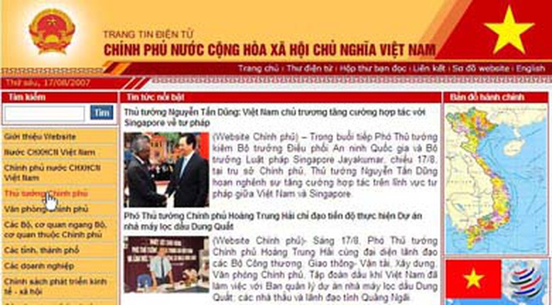 Website Chính phủ công bố Trang tin điện tử chính thức, duy nhất của Thủ tướng Chính phủ Nguyễn Tấn Dũng- Ảnh 1.