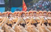 Chùm ảnh: Lực lượng công an tham gia diễu binh, diễu hành kỷ niệm 50 năm thống nhất đất nước