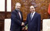 President hosts reception for former Israeli Prime Minister Ehud Barak