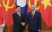 General Secretary To Lam holds talks with top Lao leader