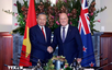 Top leader holds summit meeting with New Zealand Prime Minister