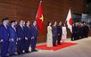 日本首相举行迎接仪式欢迎武文赏主席一行访问日本