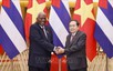 越南国会主席陈青敏同古巴全国人民政权代表大会主席拉索举行会谈